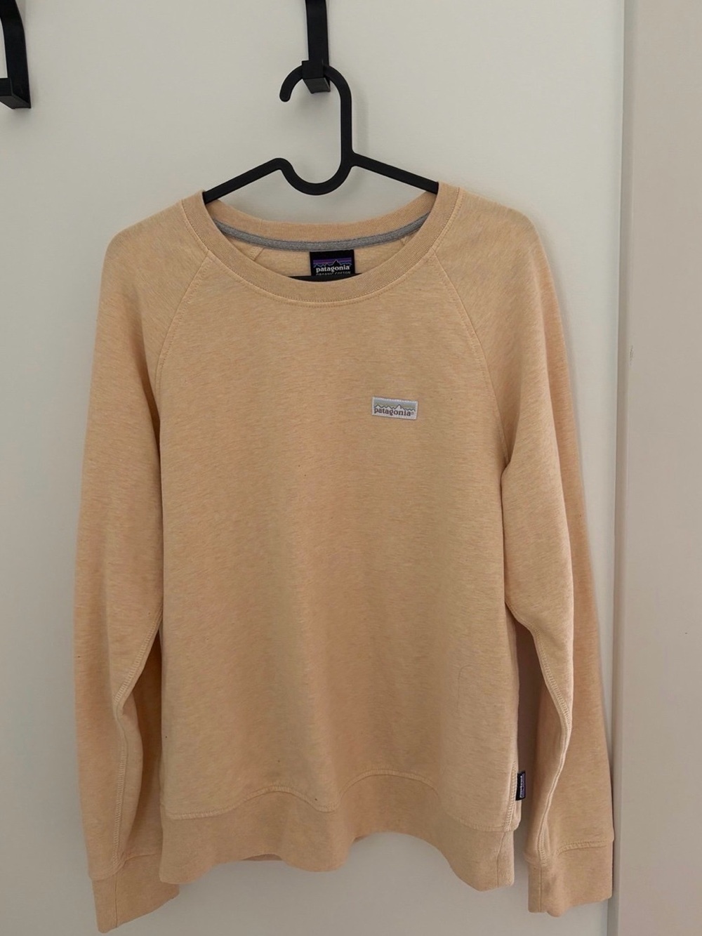 Patagonia Women's Crewneck Sweater in pale yellow